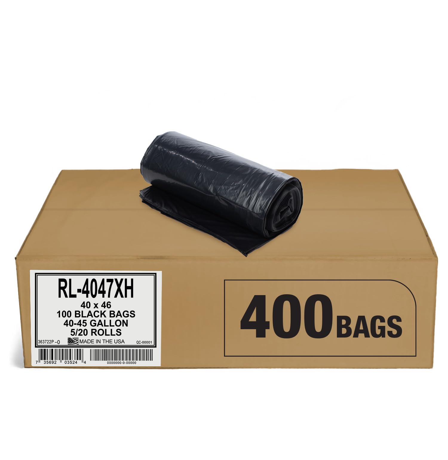 40-45 Gal Low-Density Can Liner 1.5 mil by Pitt Plastics