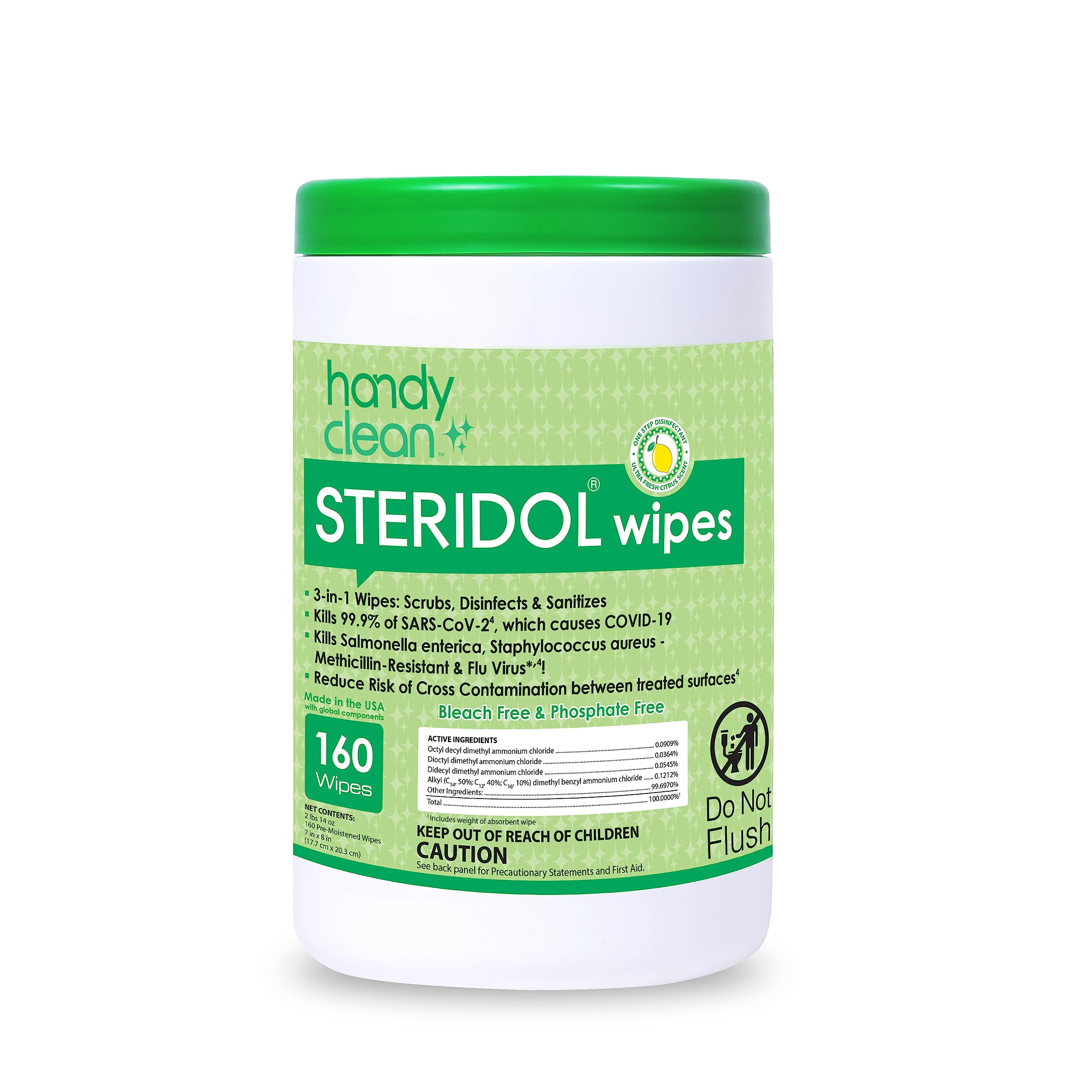 Disinfecting Wipes Lemon Scent by Diamond Wipes